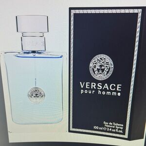 Versace Pour Homme in Elegant Gray Packaging